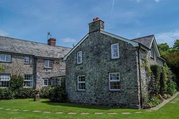 The rear of the Owners' house, Forda Hayloft is on the right.