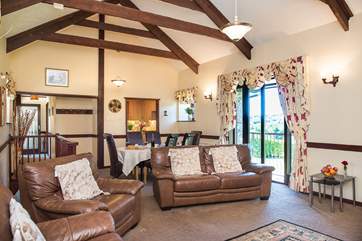 The wonderful open plan sitting/dining room.
