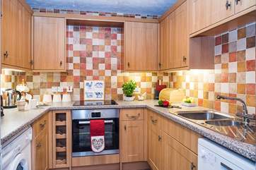 The galley kitchen has all you need for cooking up those holiday treats.
