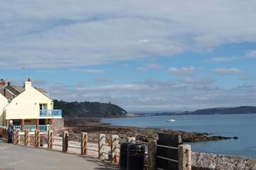Looking from Kingsand to Fort Picklecombe on the point.