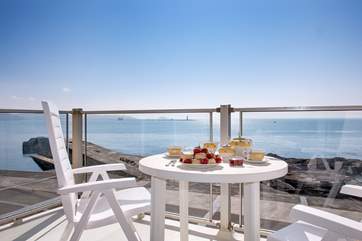 The view from the balcony is quite special.