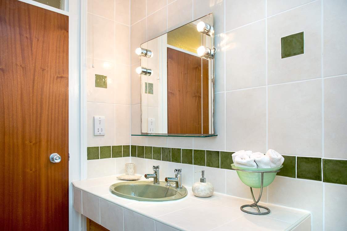 The bathroom.