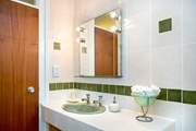 The bathroom.