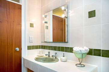 The bathroom.