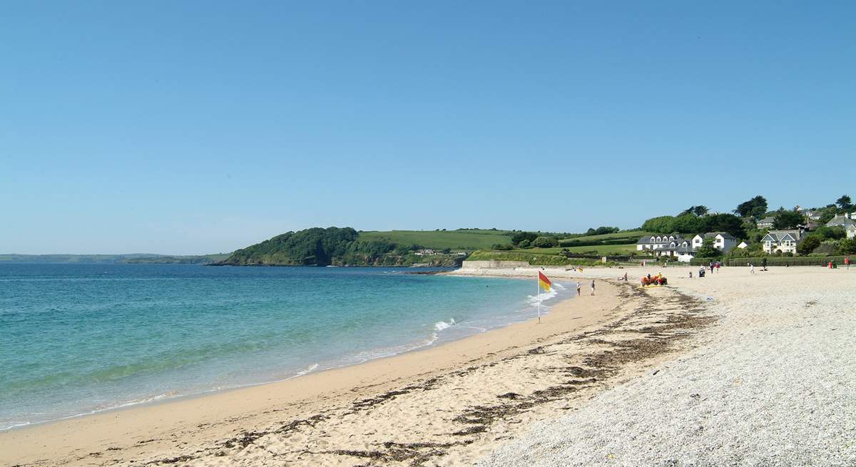 Gyllyngvase beach in Falmouth - a short drive away.