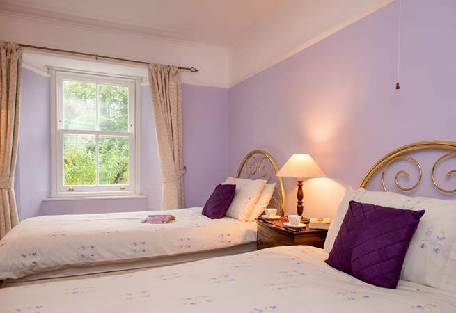 Pretty in purple (Bedroom 2). 