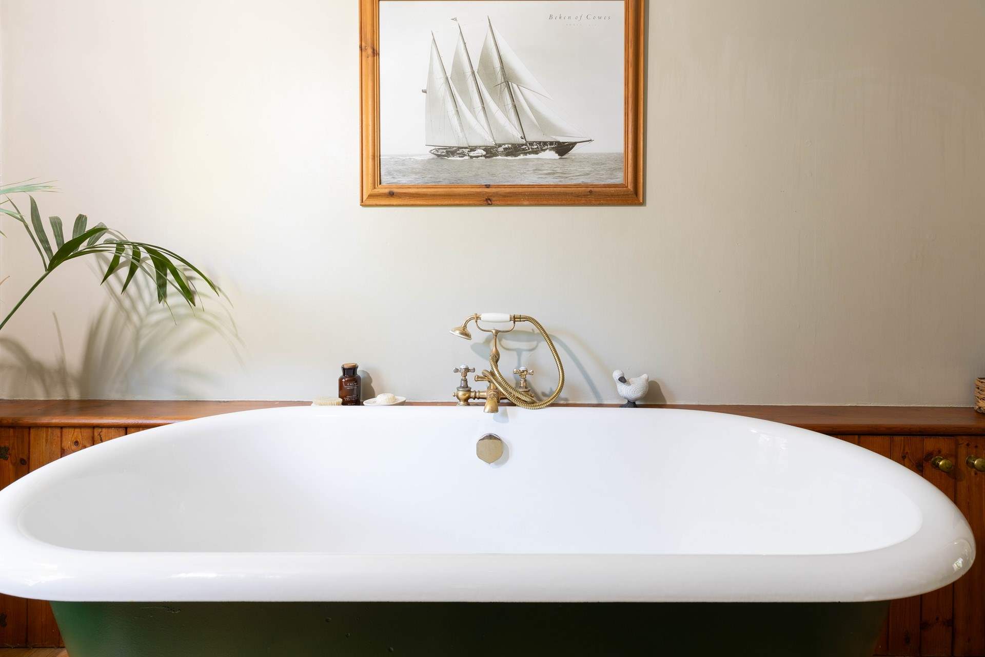 Enjoy a long relaxing soak in the bath.
