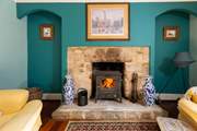 What a beautiful fireplace.