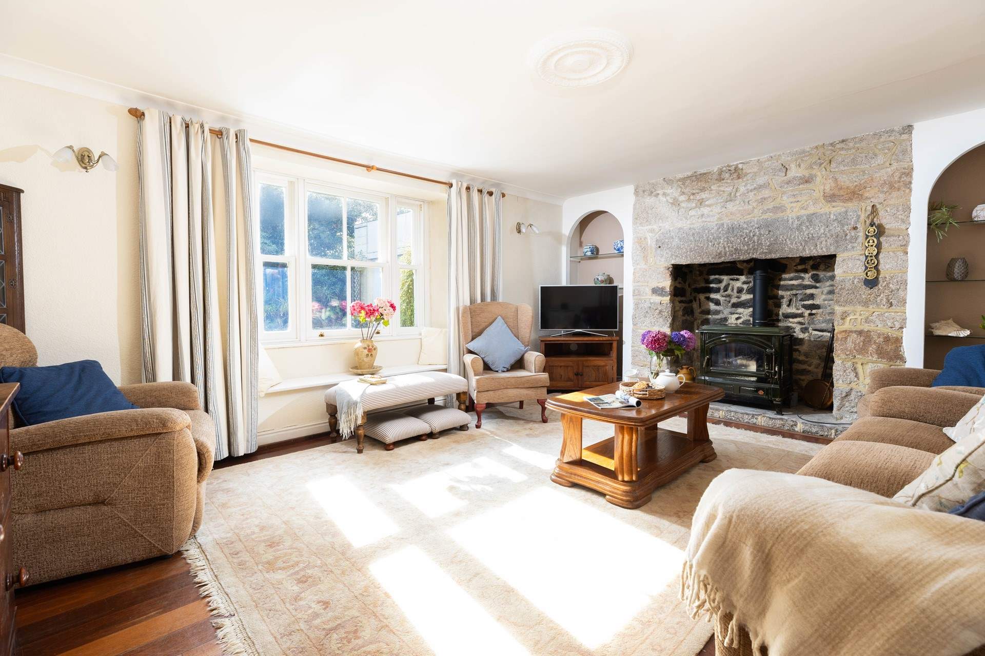 Enjoy looking over the garden. 