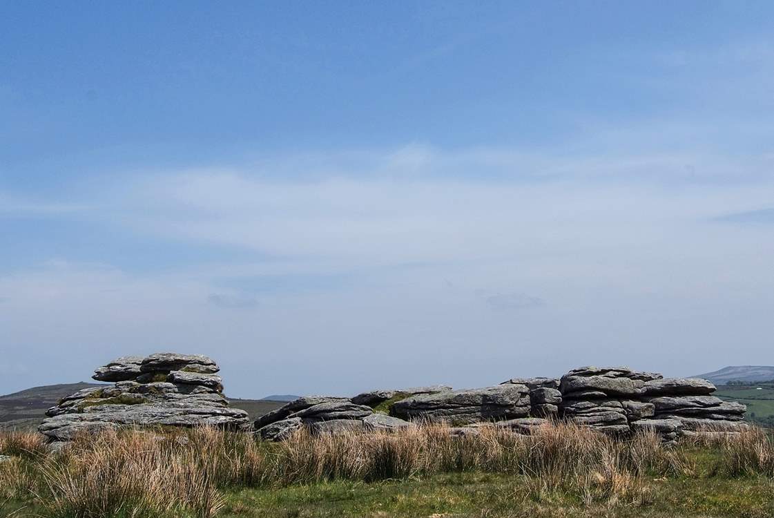 Fantastic walks are to be had on nearby Dartmoor - this is one of the many tors to be found in the National Park.