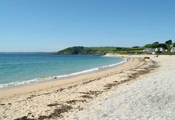 Gyllyngvase beach in Falmouth is popular with families.