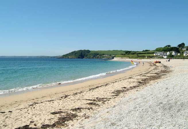 Gyllyngvase beach in Falmouth is popular with families.