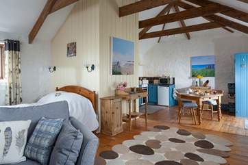 The original features remain in this lovely barn conversion.