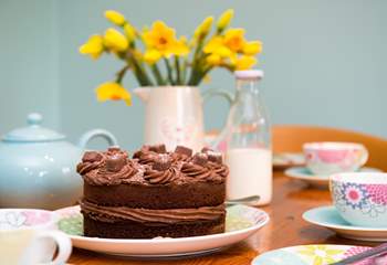 A delicious home-made cake will be waiting for your arrival - yum yum!