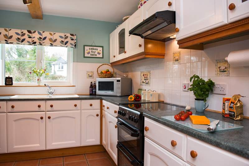 The kitchen is well-equipped and is very much the heart of the home.
