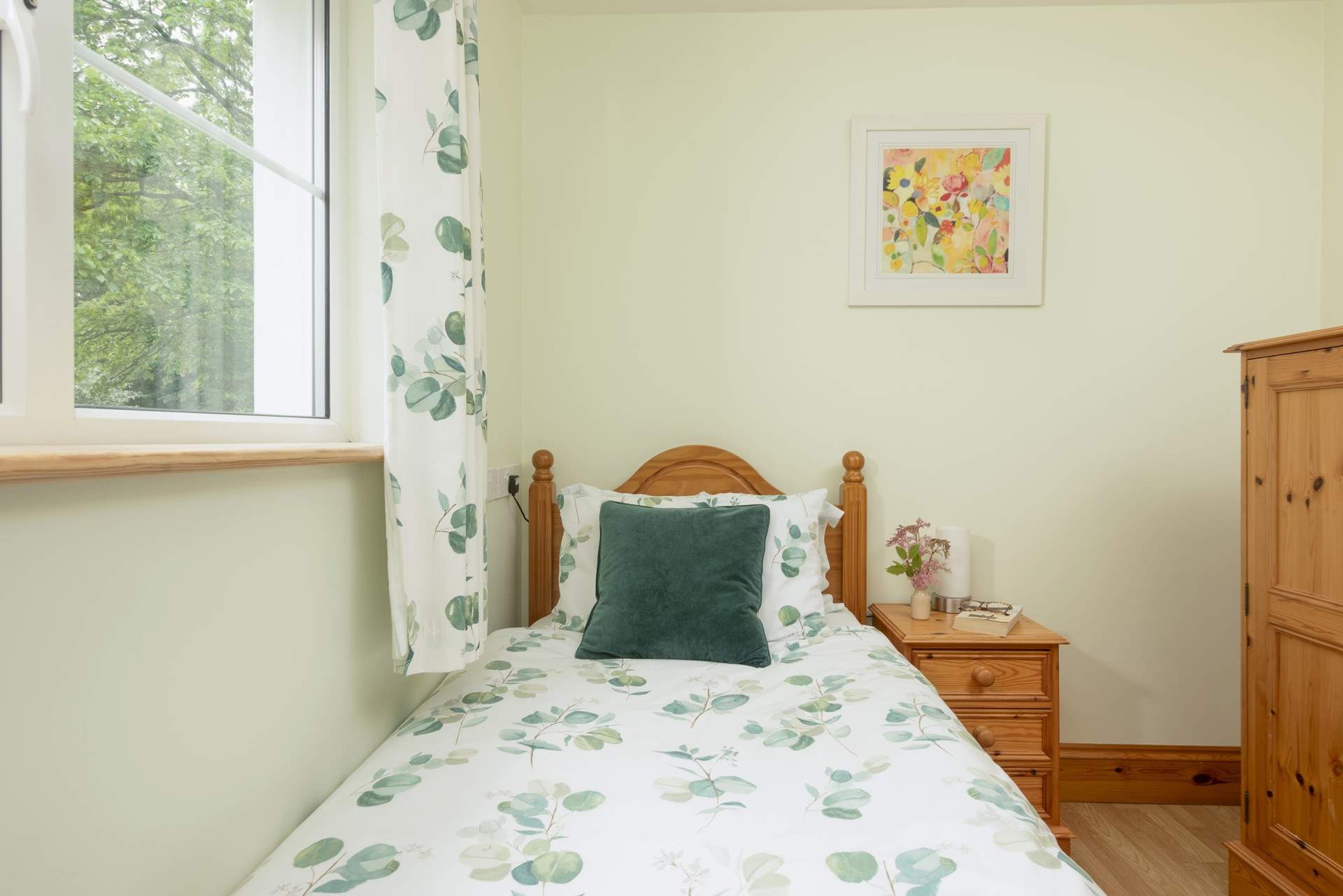 A pretty room suitable for young and old alike.