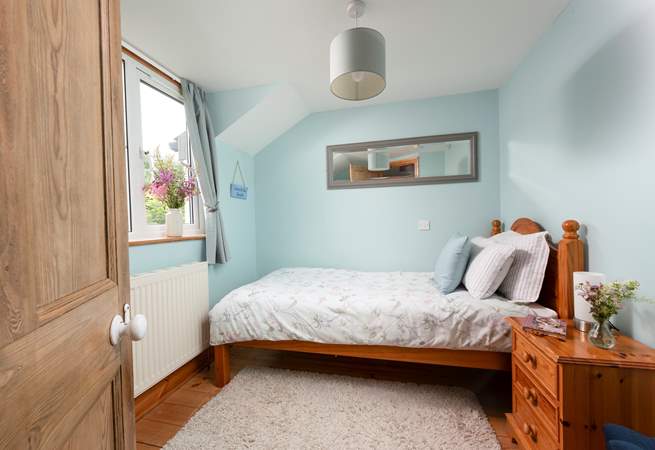 Bedroom 4 has a single bed, ideal for those who want a little bit of privacy.