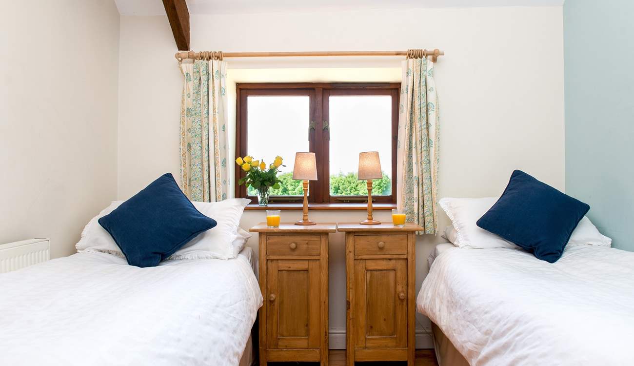 One of the twin bedded rooms.