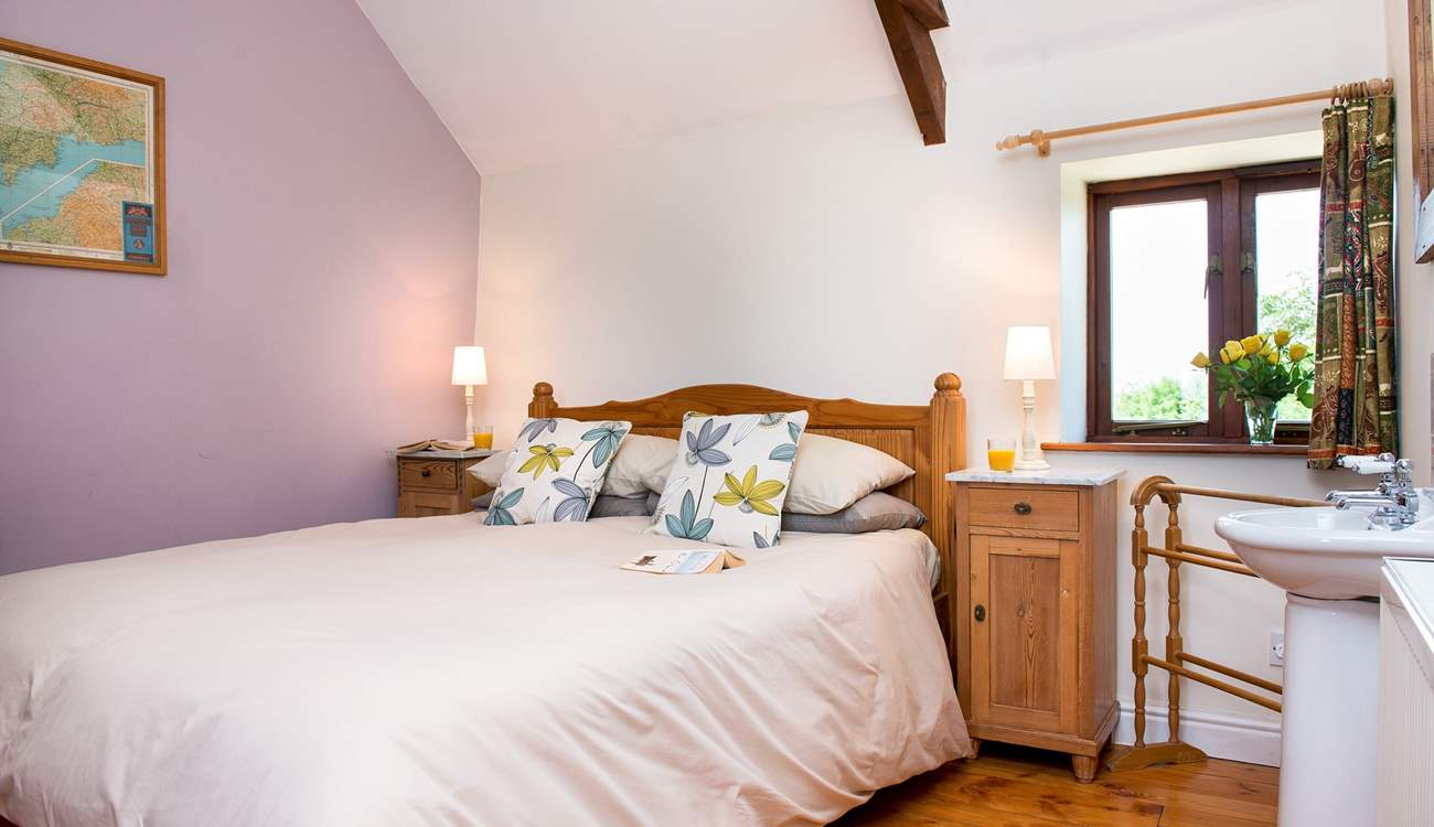 Bedroom 1 has a vanity unit.