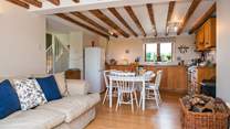 The open plan living-room is really spacious and the ideal place for all to gather.