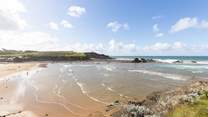 The north coast has some fabulous beaches, this is Bude.