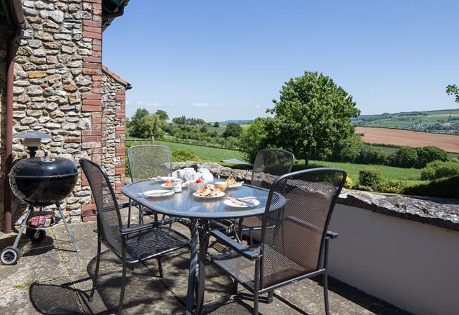The views from this cottage are truly stunning, a great place for a barbecue.