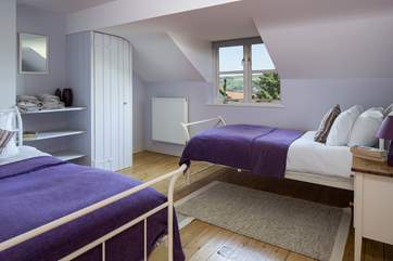 This is the twin room, bedroom 3 at the front of the cottage.