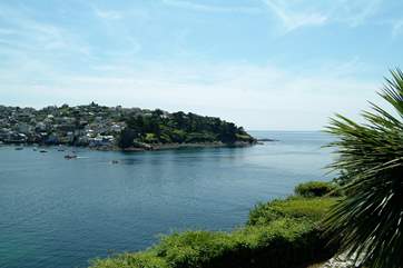 Looking towards the river mouth from the esplanade, a short walk from the cottage.