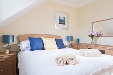 Plenty of storage space in the bedroom.