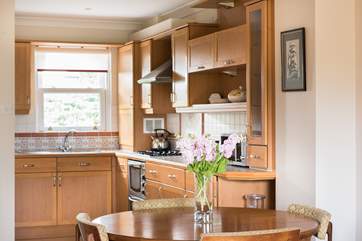 The kitchen and dining-area.