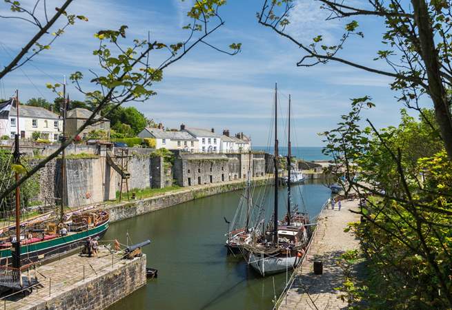 Marvel at the tall ships in the historic harbour of Charlestown, a little further down the coast.