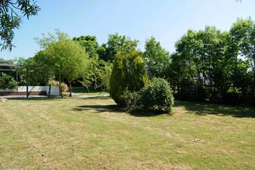 Looking back from the huge play-area towards the barbecue at its centre.