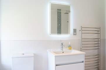 The family bathroom also has a fitted shower.
