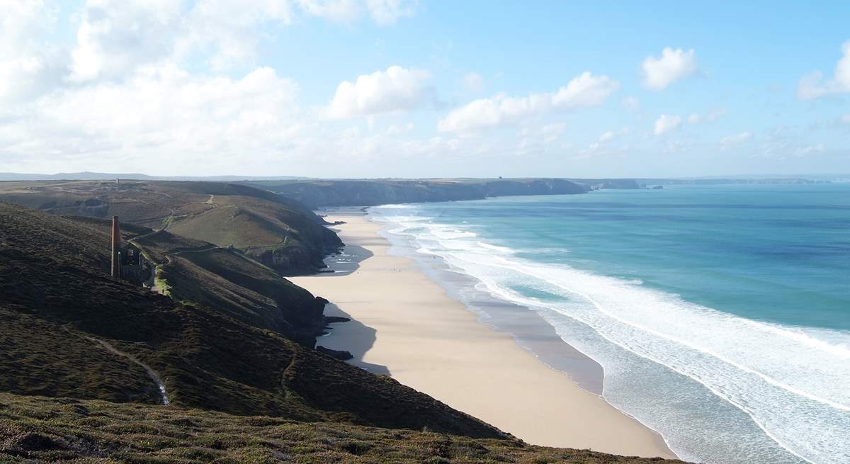 There are fabulous clifftop walks on the north coast.