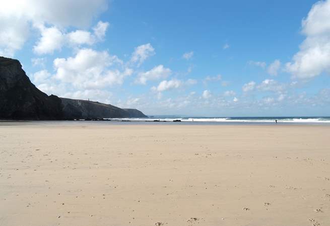 The sandy surfing beaches of the north coast are only a fifteen minute drive away.