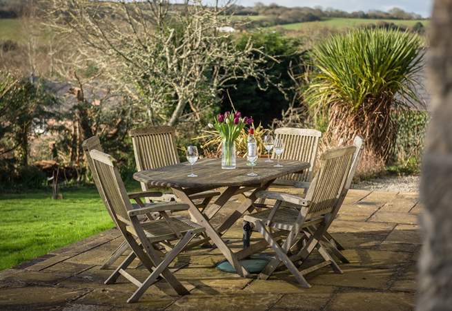 Relax in the garden with a cup of tea, or a glass of wine!