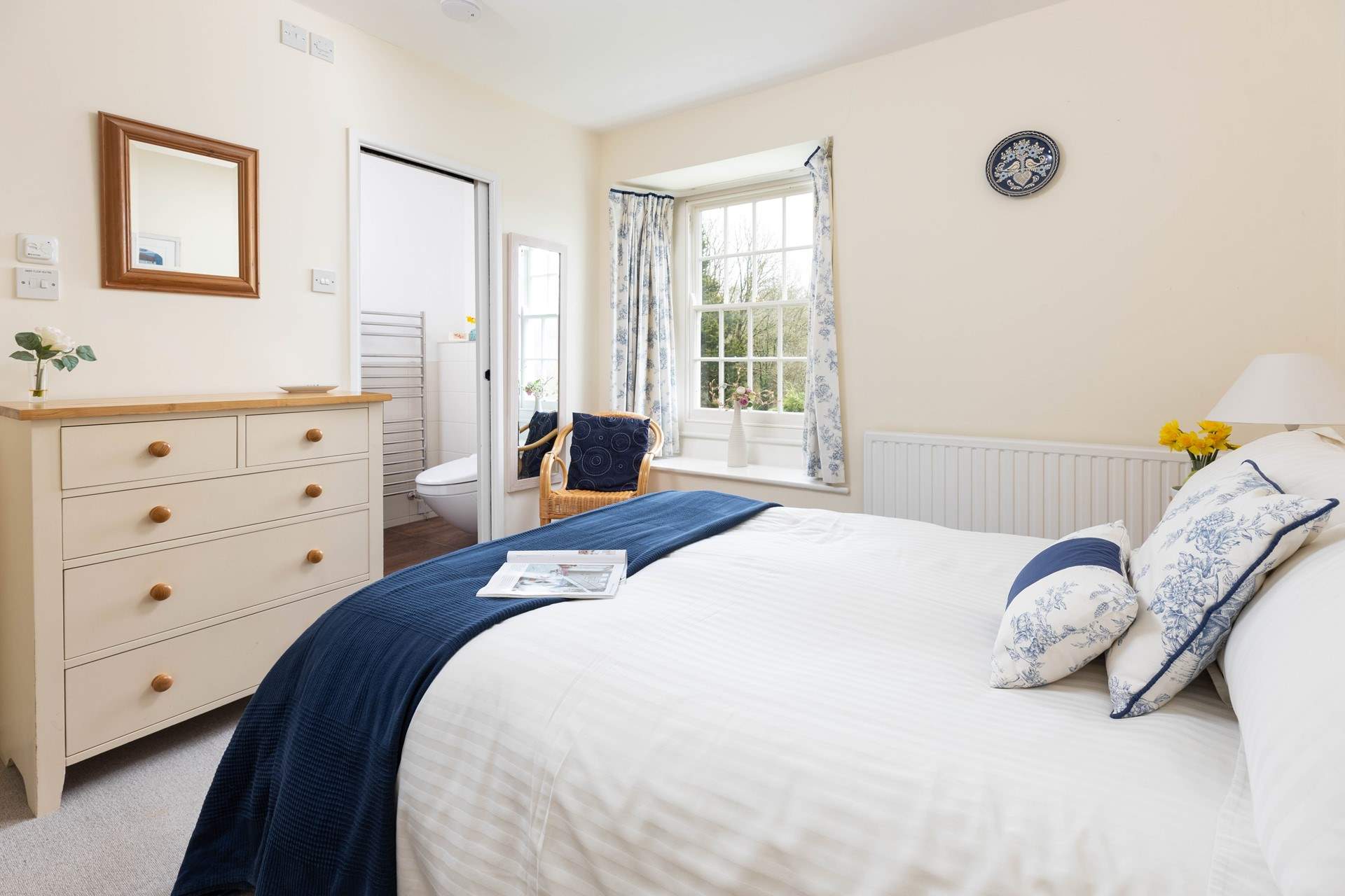 The main bedroom has a very comfortable double bed. 