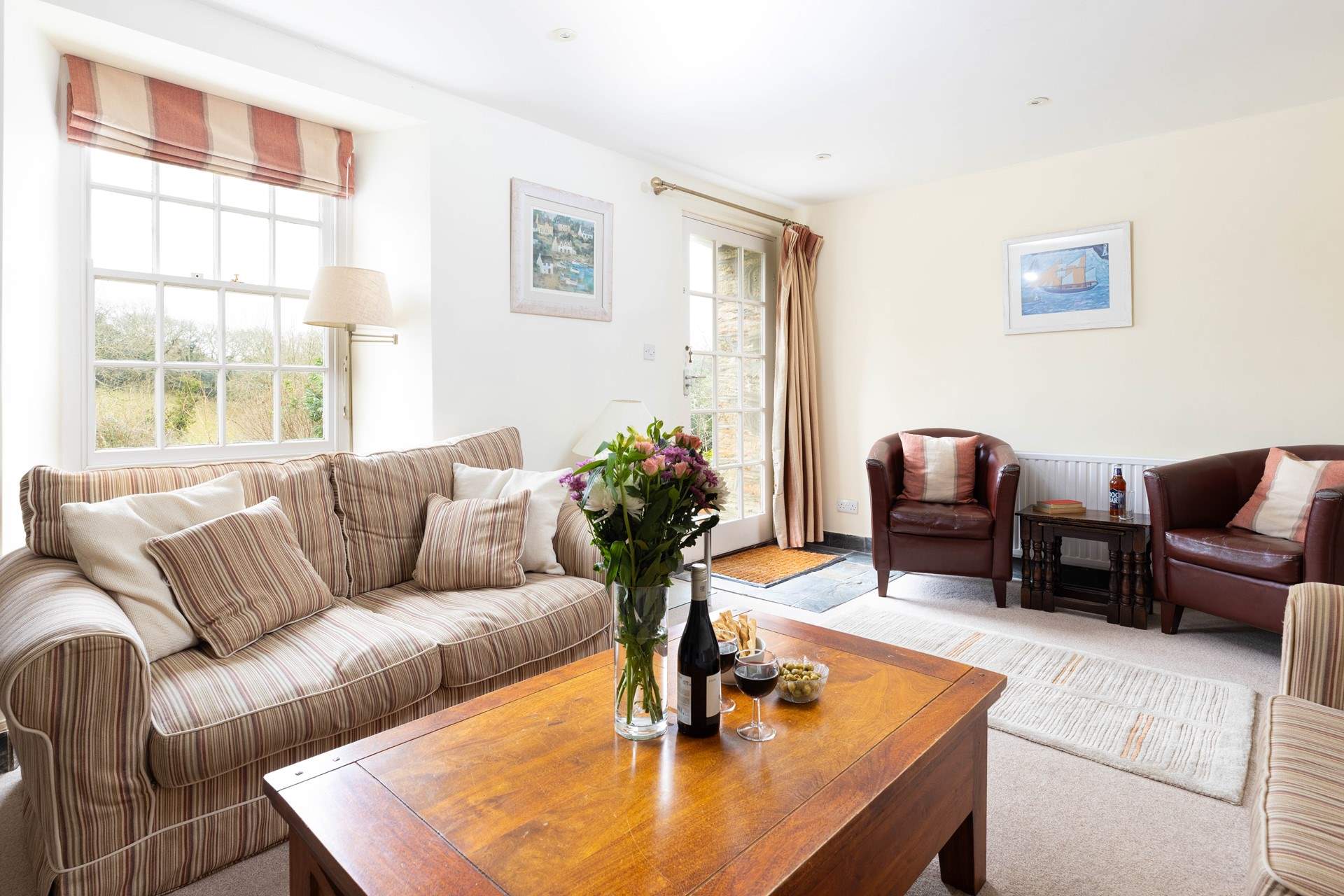 Enjoy opening the door to the terrace in the warmer months. 