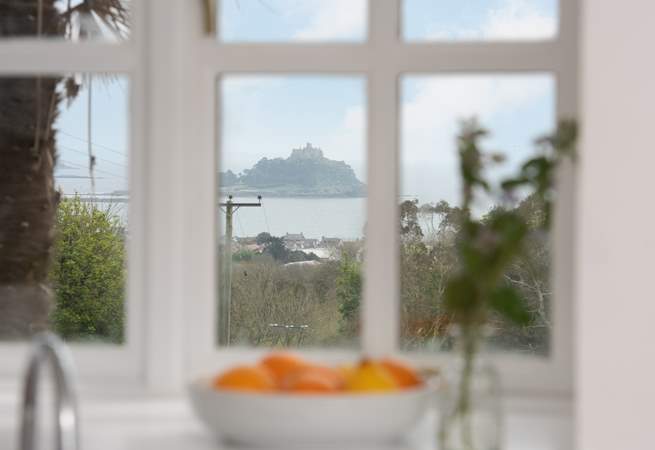 The fantastic view of St Michael's Mount.