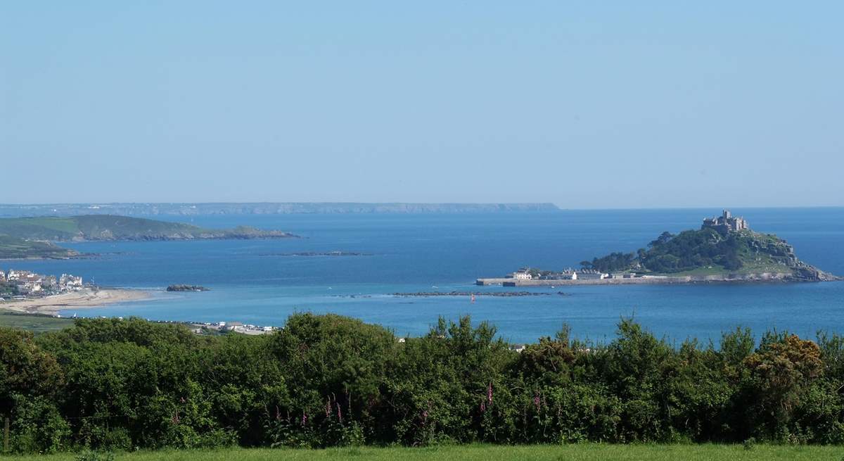 Wonderful views to 'the Mount'  from the drive.
