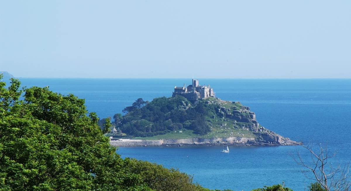 You can spot St Michael's Mount from the garden.