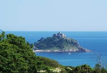 You can spot St Michael's Mount from the garden.