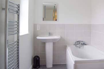 The modern bathroom.