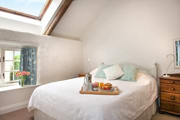 Breakfast in bed in bedroom 2!