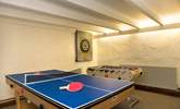 The games-room offers table-football, table-tennis, pool and darts. - Thumbnail Image