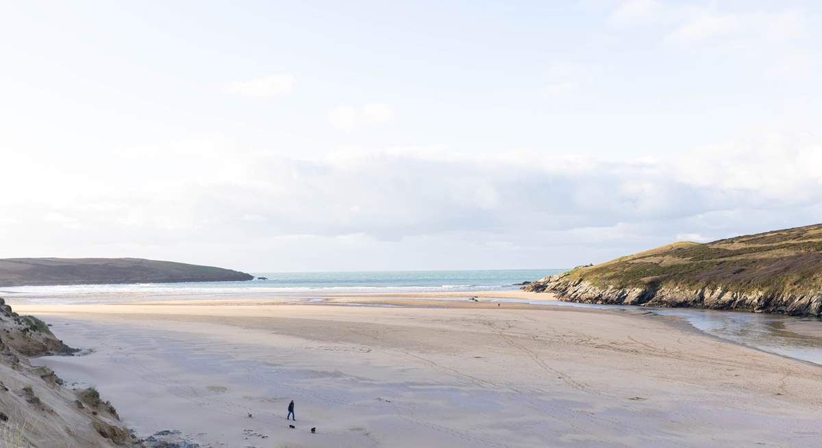 Far reaching sands on a low tide. 