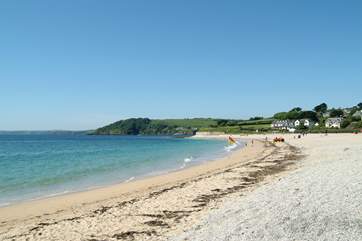 Gyllyngvase beach is less than a mile away, patrolled by lifeguards from Easter to the end of September.