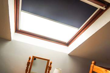 The Velux windows have blackout blinds.