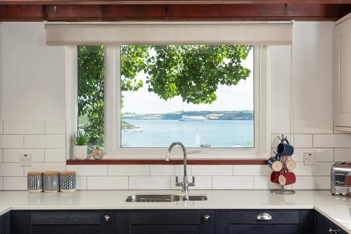 What an outlook from the kitchen window.