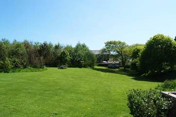Looking back towards The Old Chapel from the end of the garden.